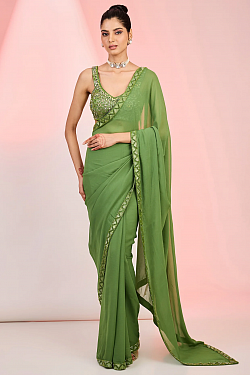 Embroidered sarees for party